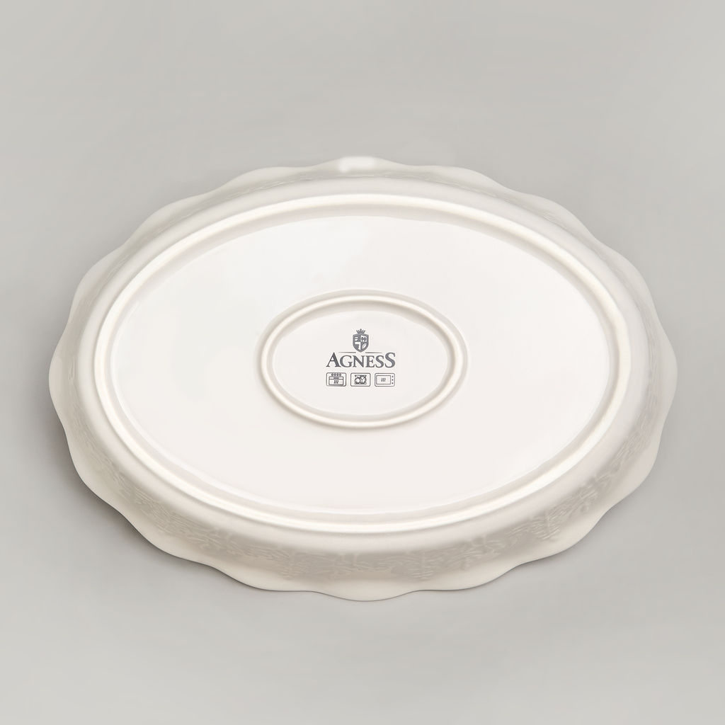 ФОРМА ДЛЯ ЗАПЕКАНИЯ ОВАЛЬНАЯ BEIGE 33*23,5*7 СМ 1900 МЛ - Agness фото 6