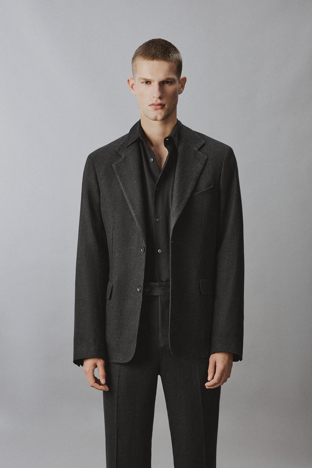 BLAZER TRAJE VISCOSA - C??AMO / Negro - Zara фото 2