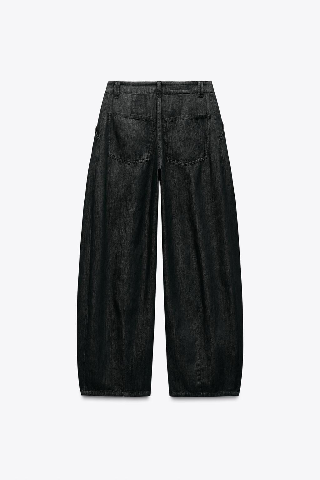 DENIM TROUSERS WITH DARTS - Zara фото 13