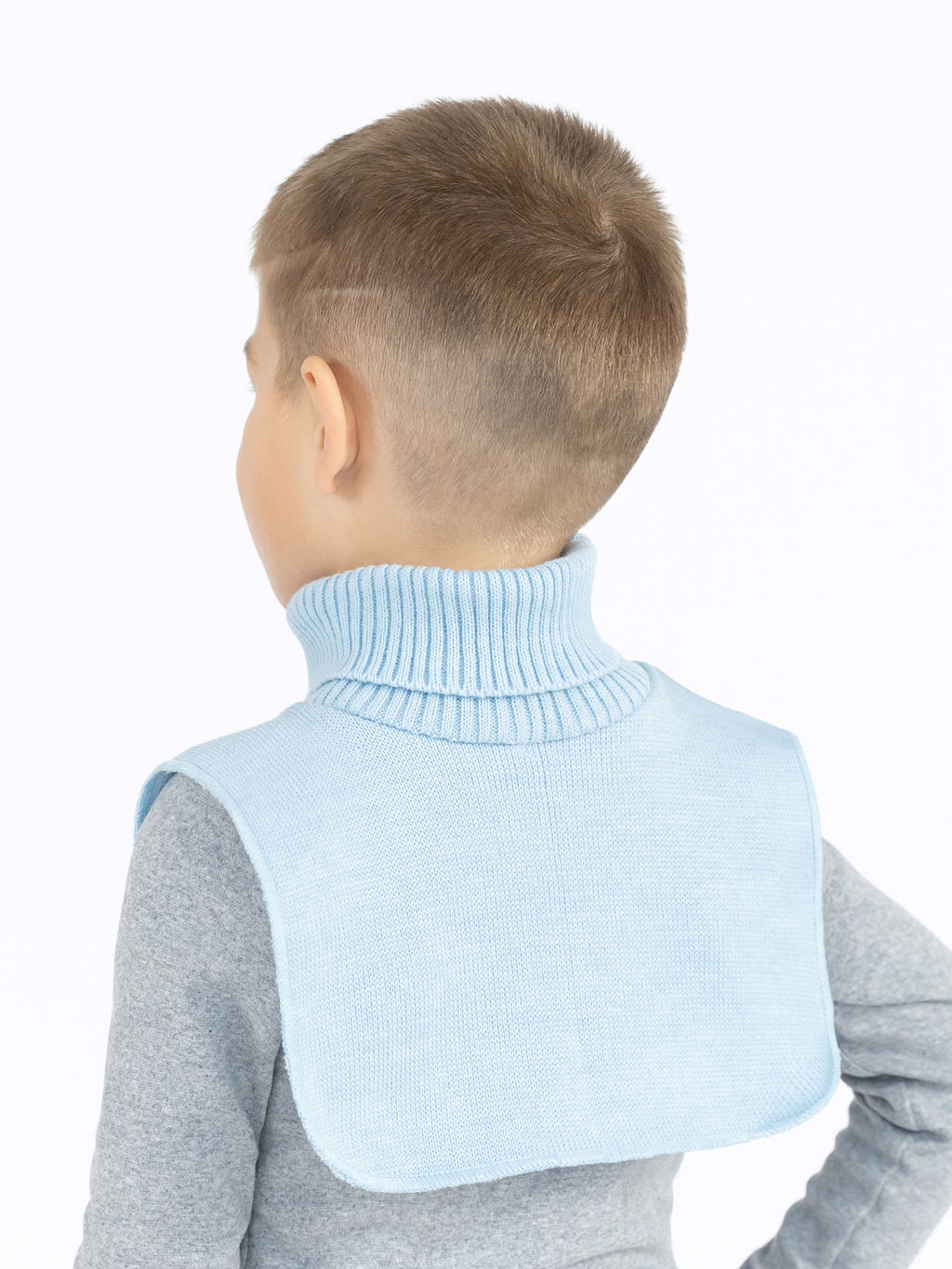 Манишка вязаная черная Ш-111 (48-54)