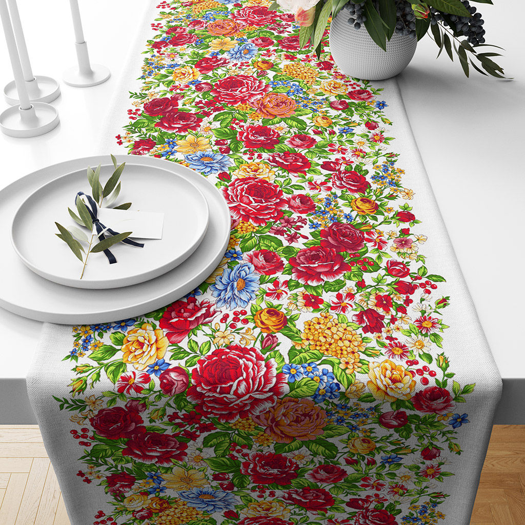 Дорожка столовая, сервировочная 50х180см Паулина, хлопок Премиум 236г/м2, упаковка классическая 28х41см, Домашняя мода (Россия)  фото 3
