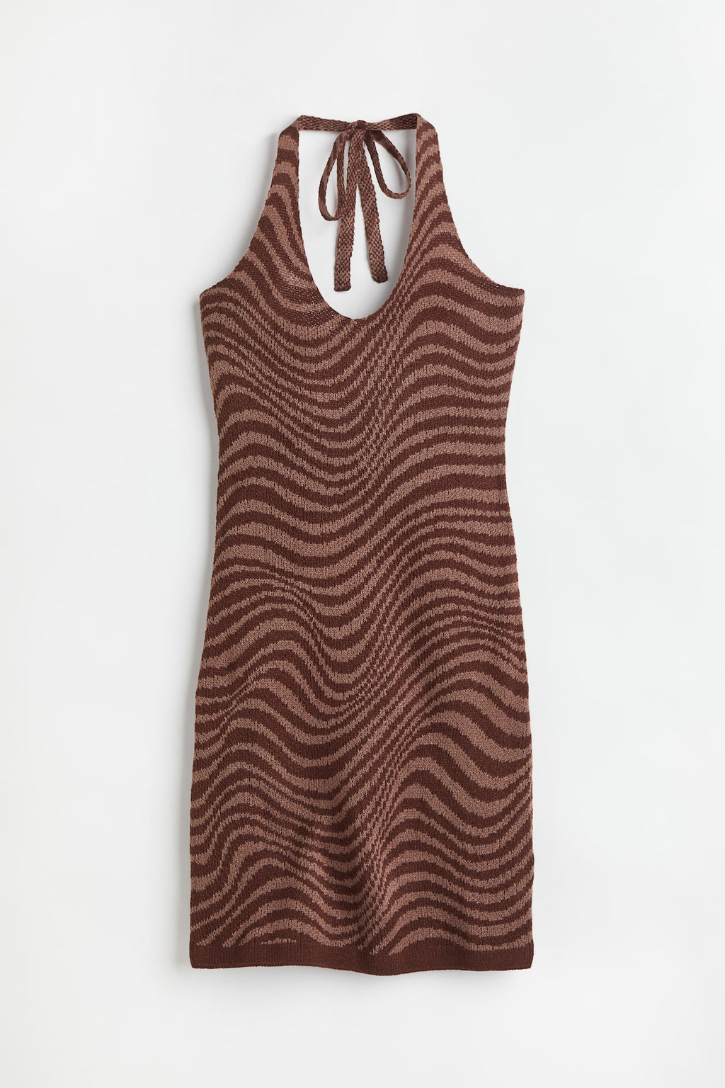 Vestido halter de punto