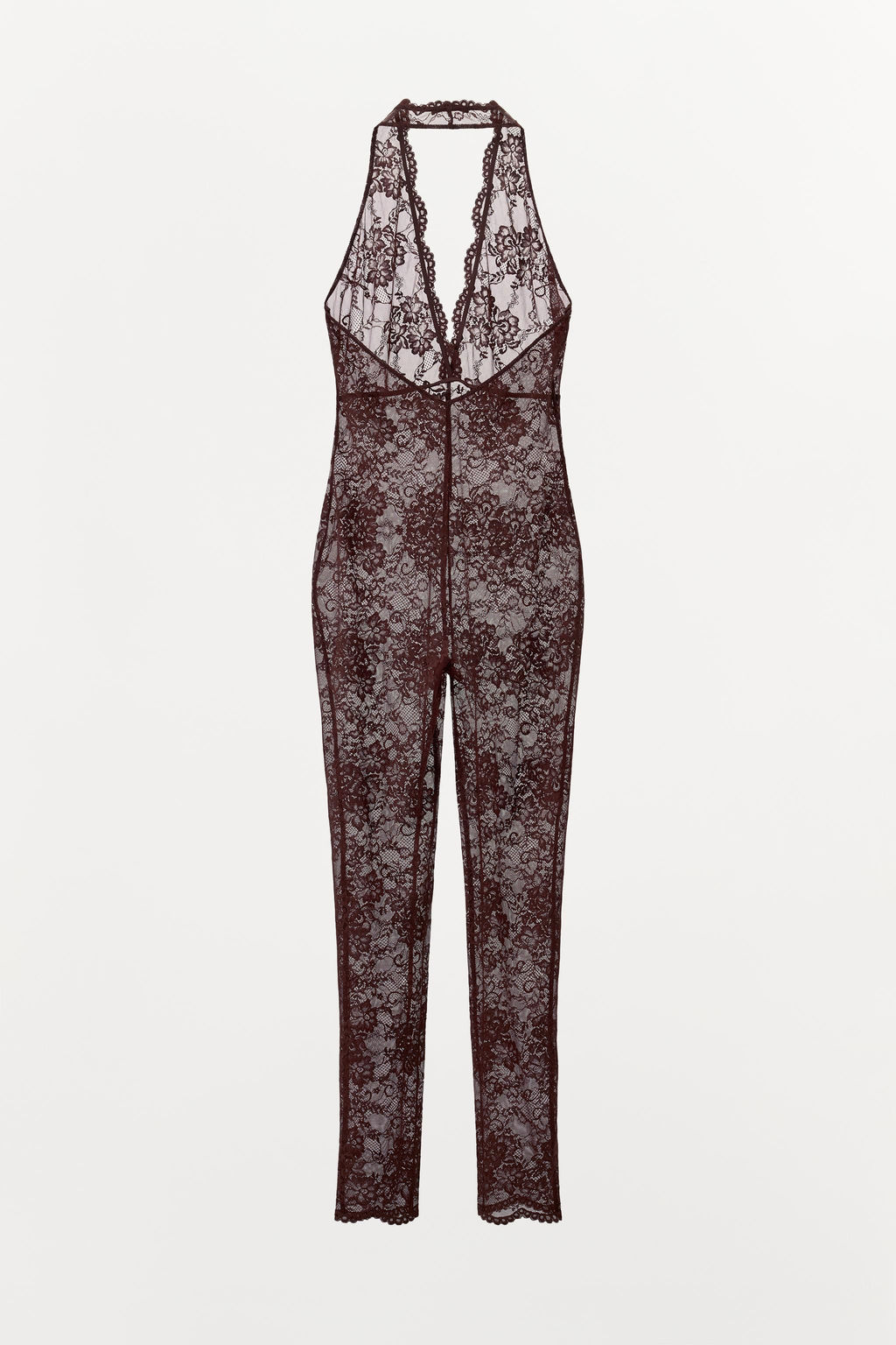 LACE HALTER JUMPSUIT - Zara фото 6