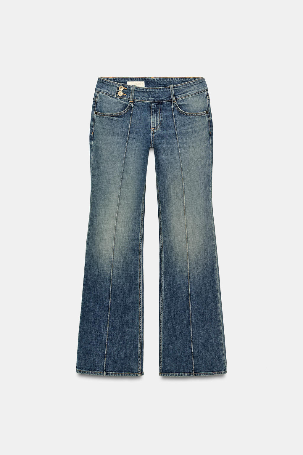 JEANS TRF BOOTCUT TIRO BAJO / Azul - Zara фото 7