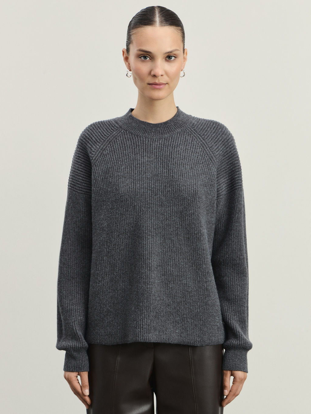 Джемпер с воротником-стойкой / Zarina  фото 3