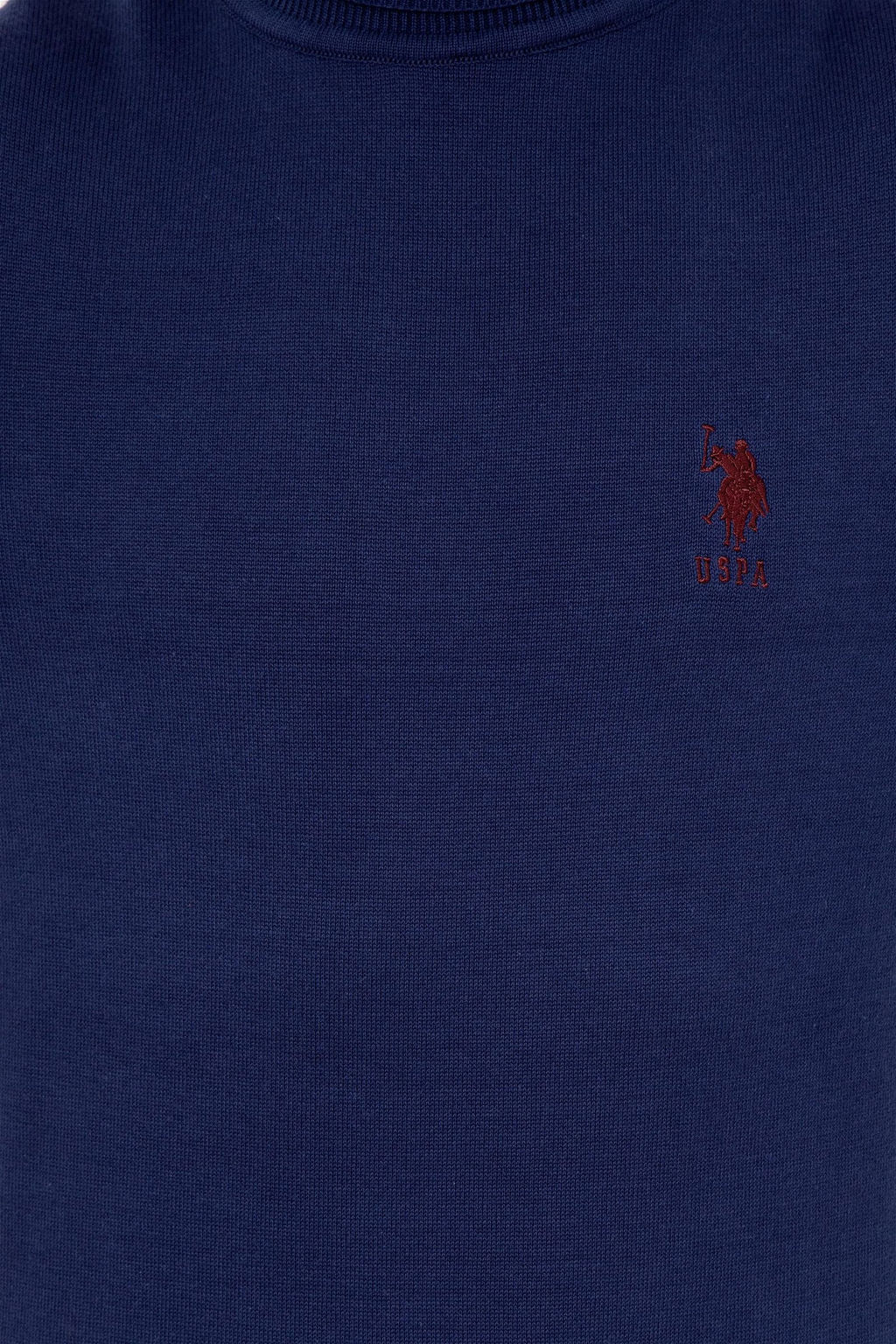 Мужской синий трикотажный свитер Basic - U.s. polo assn фото 12