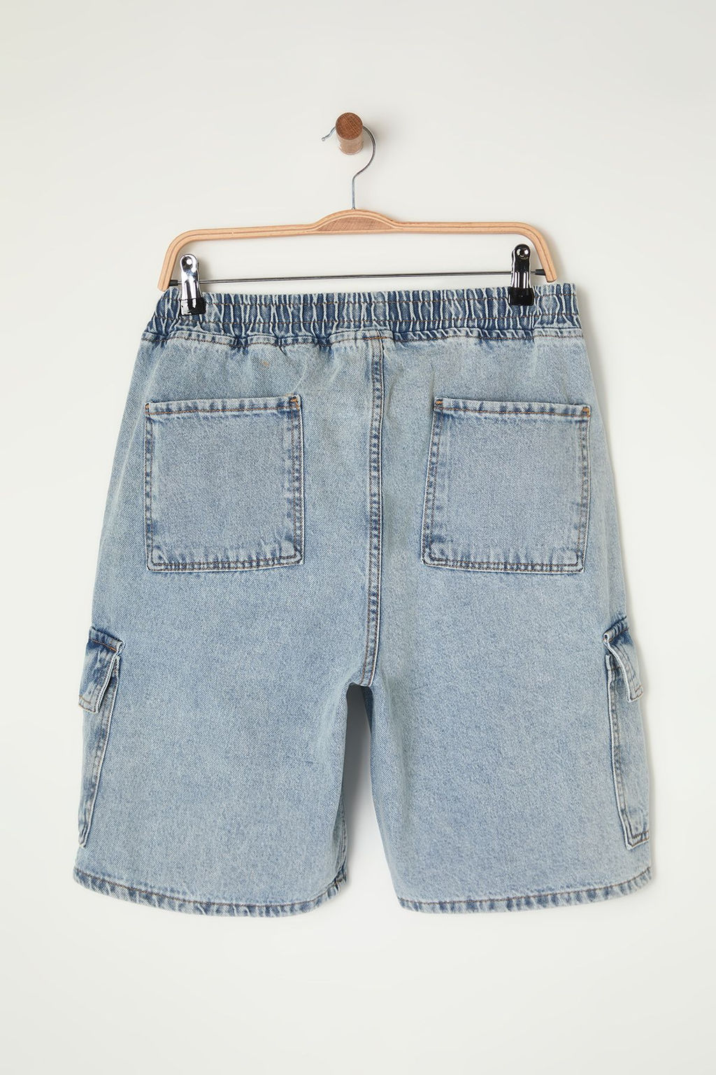 TRENDYOL MAN Mavi Regular Fit Kargo Cepli Denim Kot Sort & Bermuda TMNSS24SR00012 - Trendyolmilla фото 10