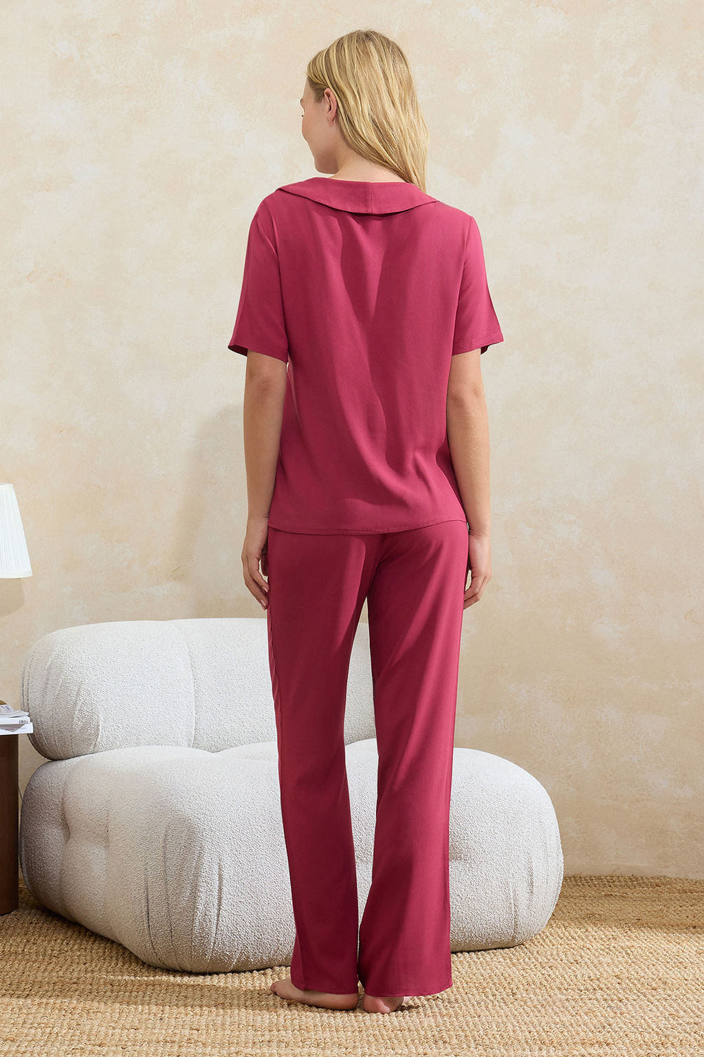 Ekru Duz Shally Dokuma Pijama Tak?m? THMSS26PT00029 - Trendyolmilla фото 13