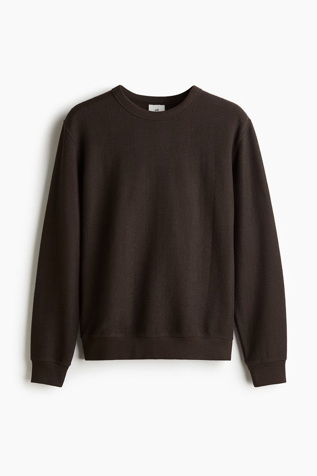 Sudadera con diseno de espiguilla Regular Fit - H&m фото 5
