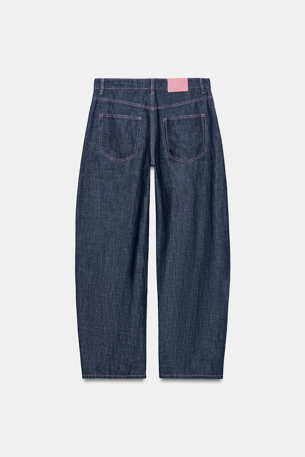 PANTAL?N BARREL CON LINO / ?ndigo