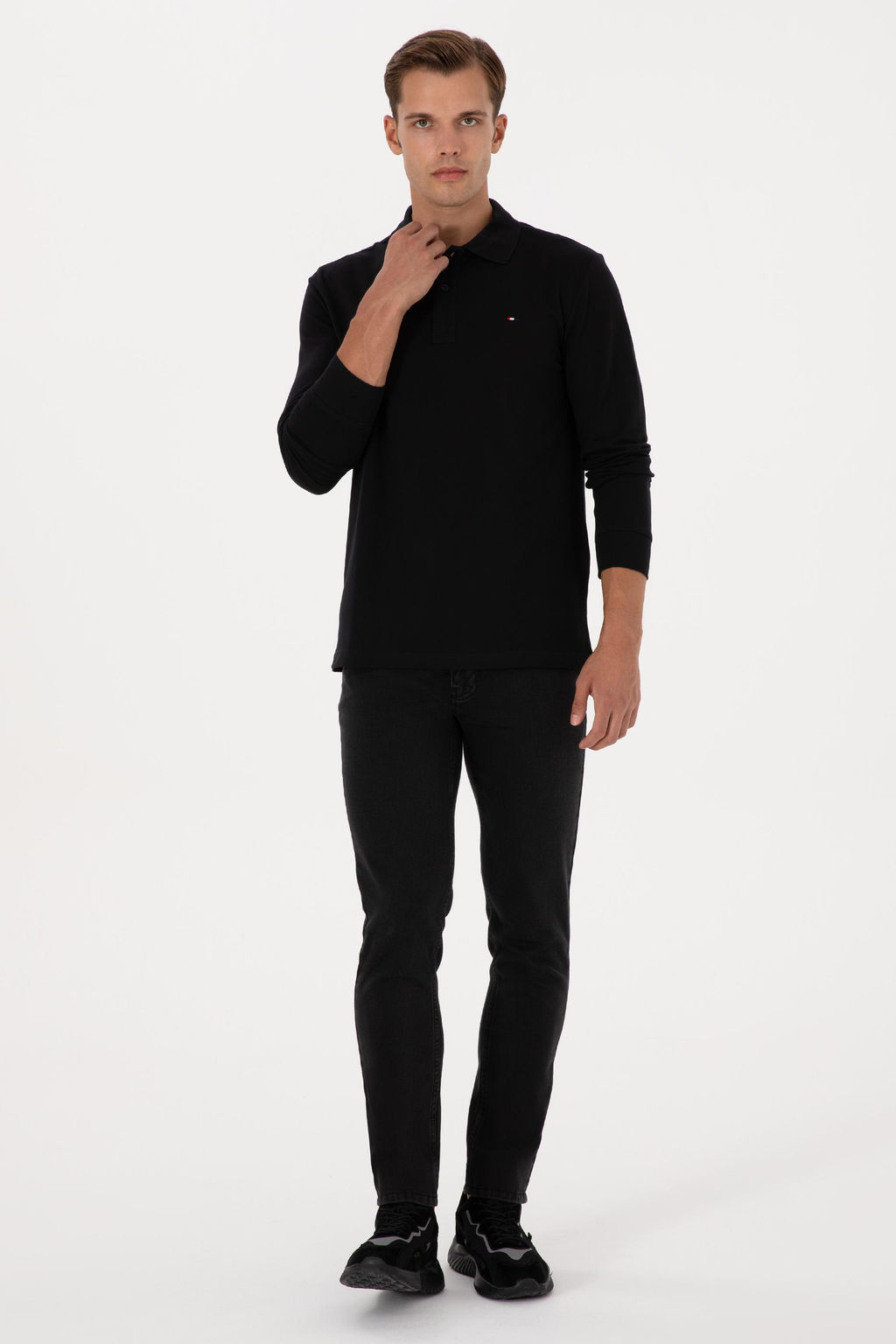 Erkek Siyah Basic Sweatshirt Sepette S_rpriz _ndirim - U.s. polo assn фото 4