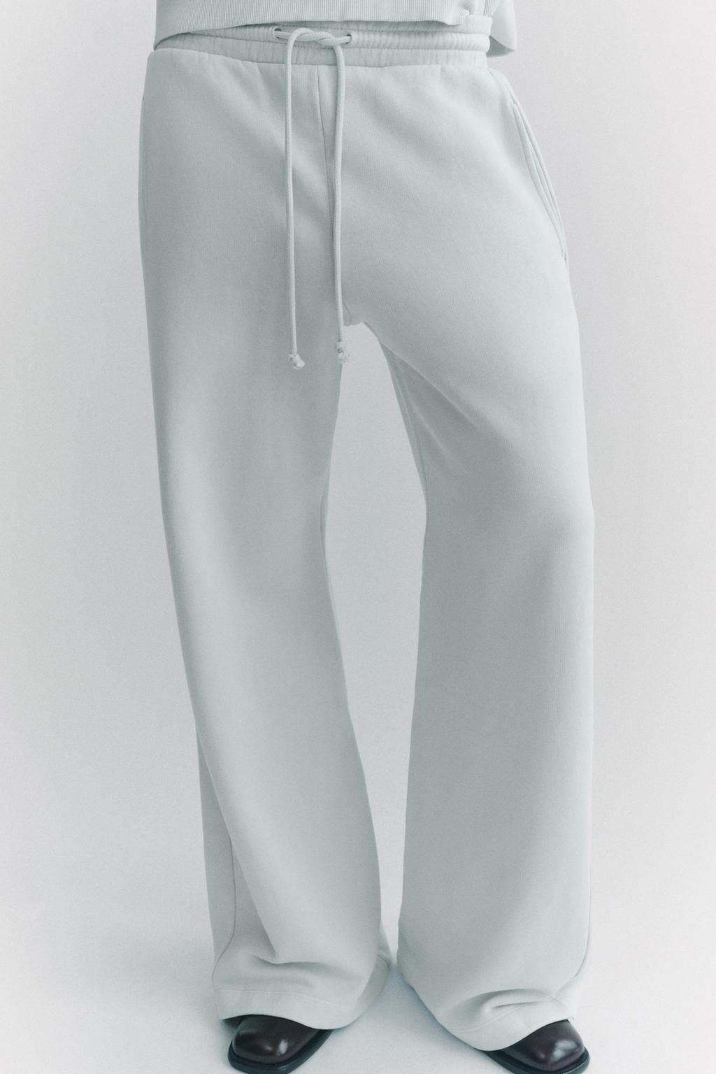 FADED WIDE-LEG TROUSERS - Zara фото 21