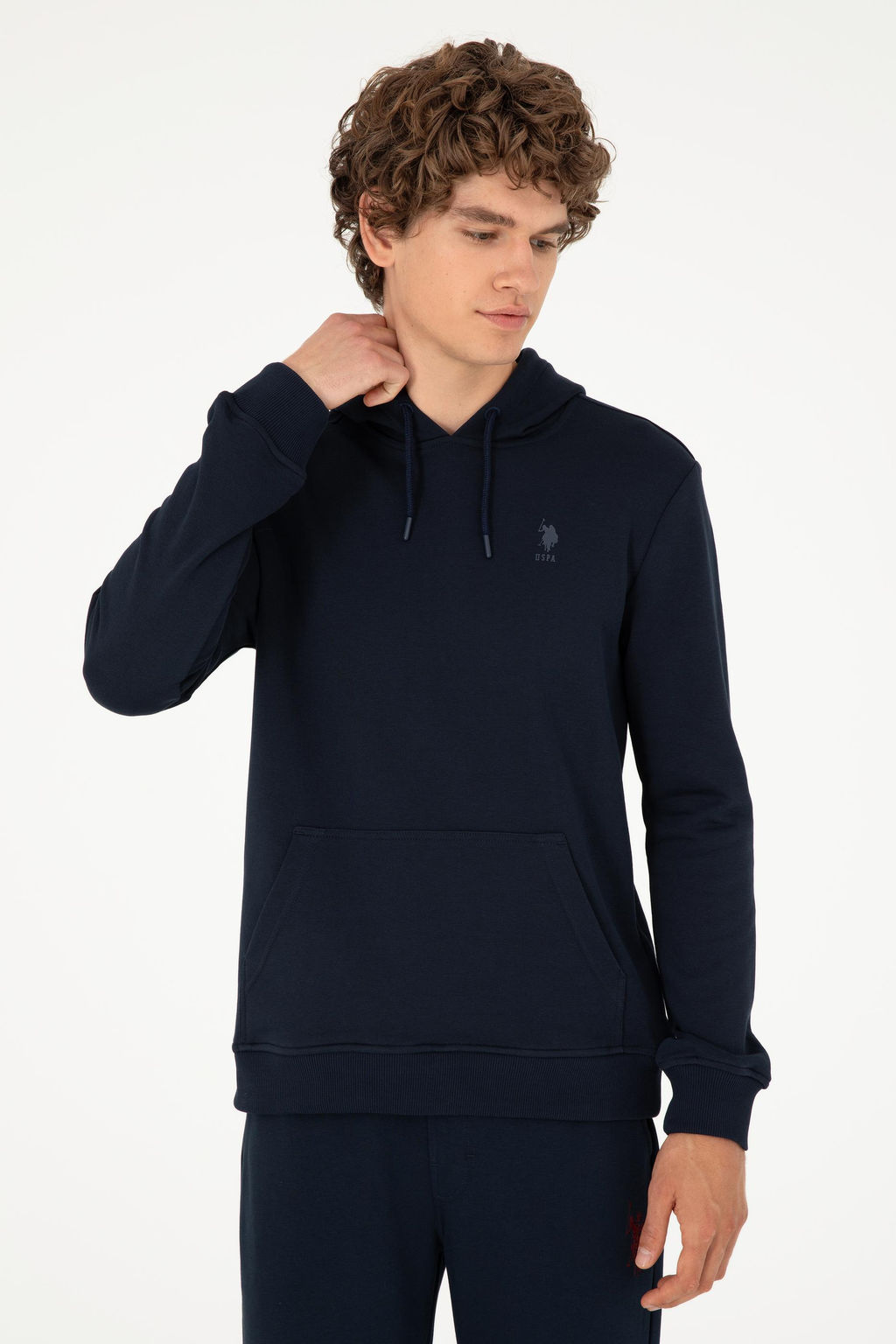 Мужской темно-синий базовый свитшот - U.s. polo assn фото 3