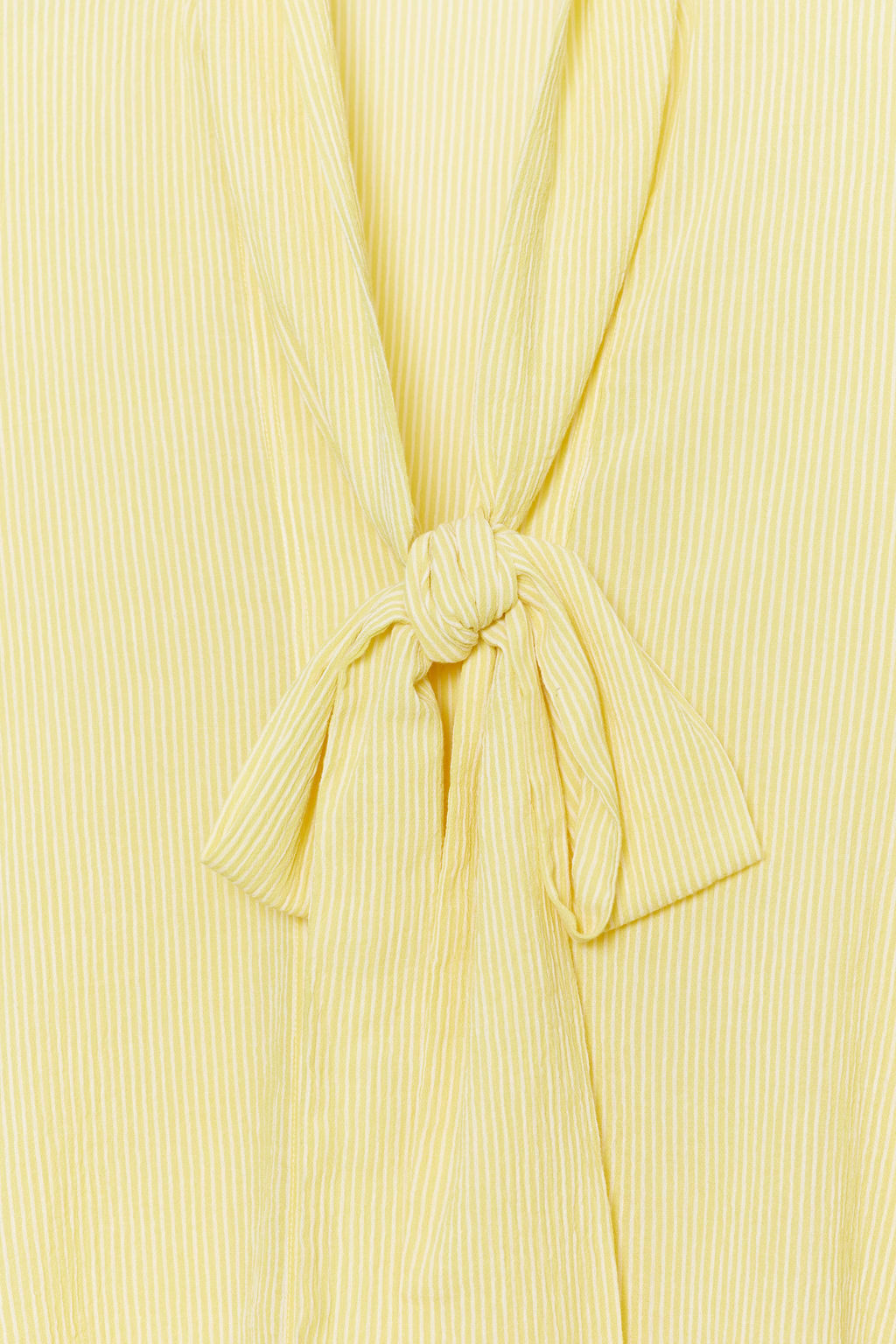 CAMISA LAZO RAYAS ZW COLLECTION / Amarillo - Zara фото 11