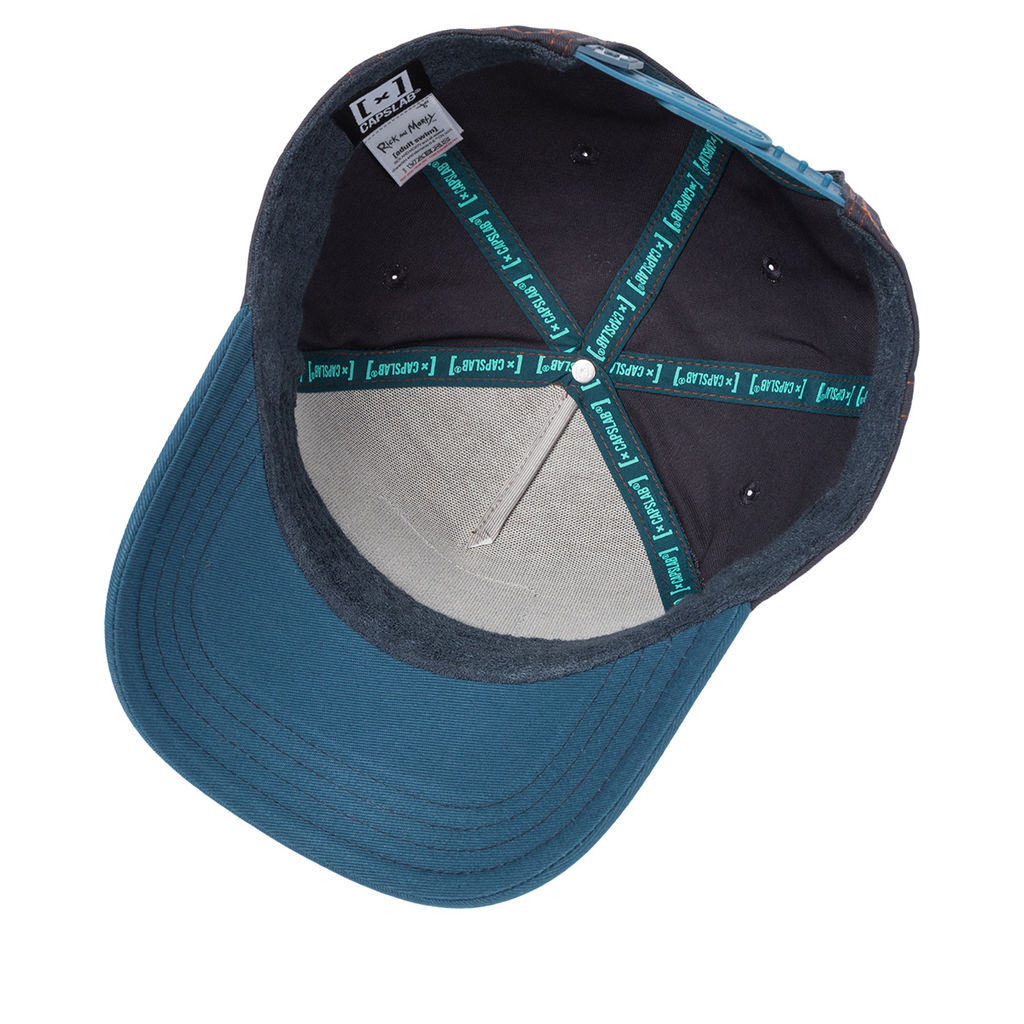 Бейсболка CAPSLAB арт. CL/REM5/1/PCT/RMP Rick and Morty Pickle Rick (коричневый / синий)  фото 3