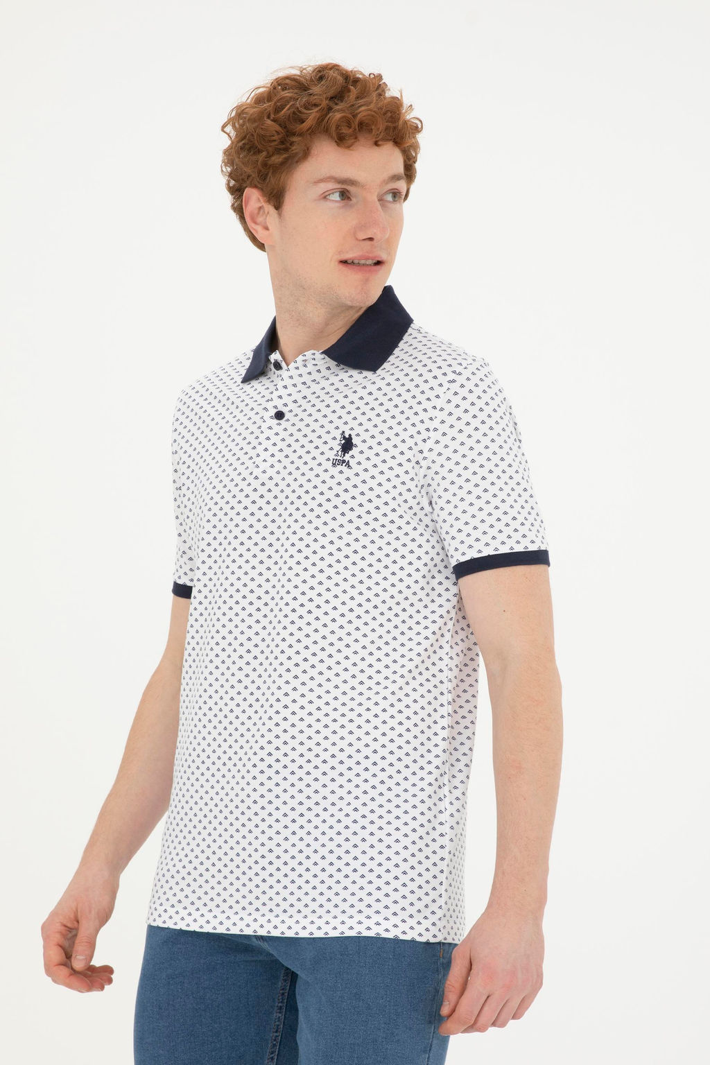 Мужская футболка бежевого меланжа - U.s. polo assn фото 3