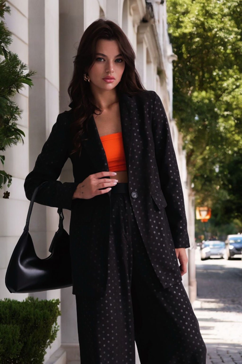 9850 Костюм брючный чёрный - Martichelli фото 10