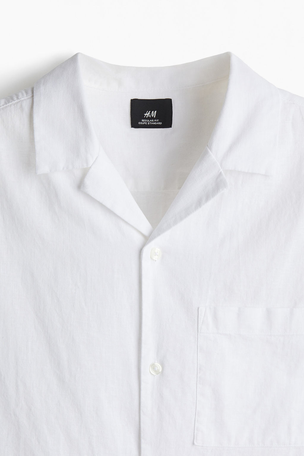 Camisa en mezcla de lino Regular Fit - H&m фото 4