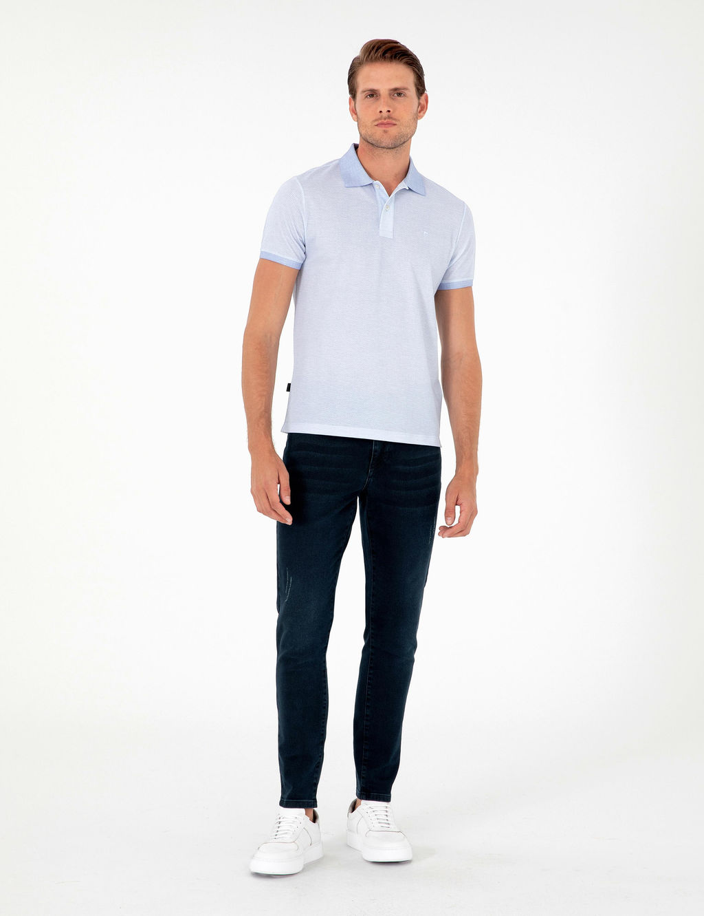 A__k Mavi Slim Fit Ti__rt