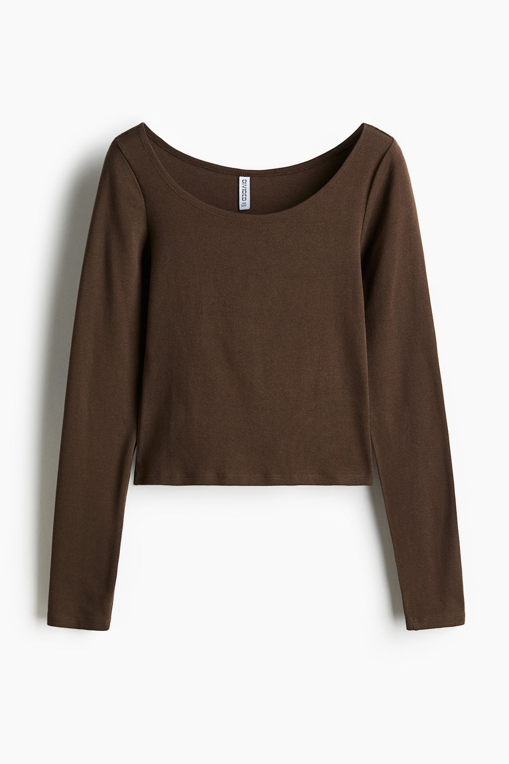 Top de algodon con escote barco - H&m фото 4