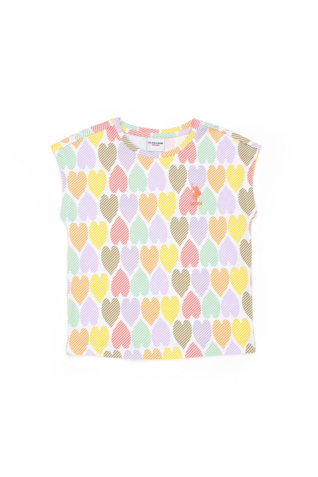 Белая футболка с круглым вырезом для девочек Неожиданная скидка в корзине - U.s. polo assn фото 6