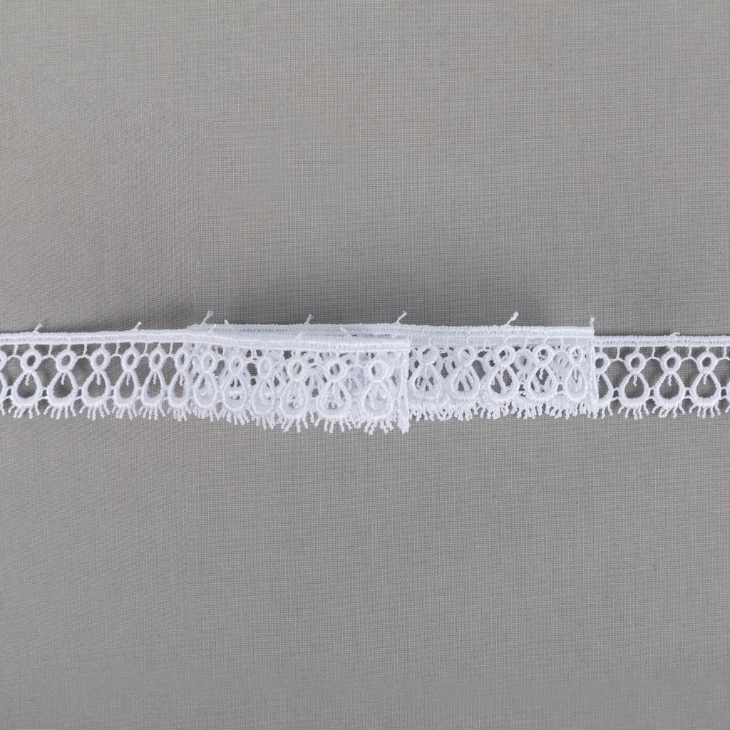 Гипюр Gamma 15 мм GGM-1502(1748) в пакете 10 м 0.2 Турция GP001WH белый