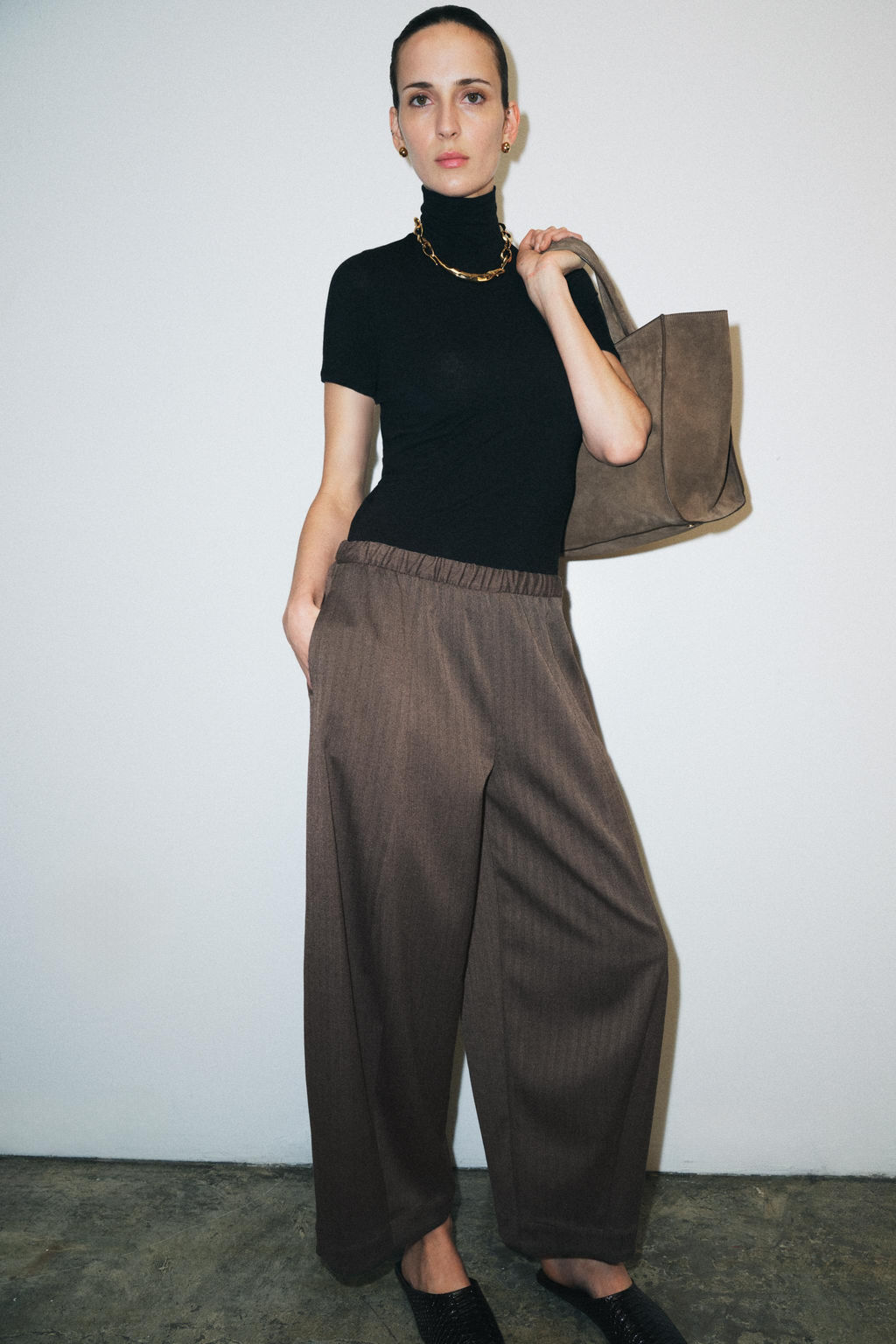 ZW COLLECTION WIDE-LEG TROUSERS - Zara фото 3