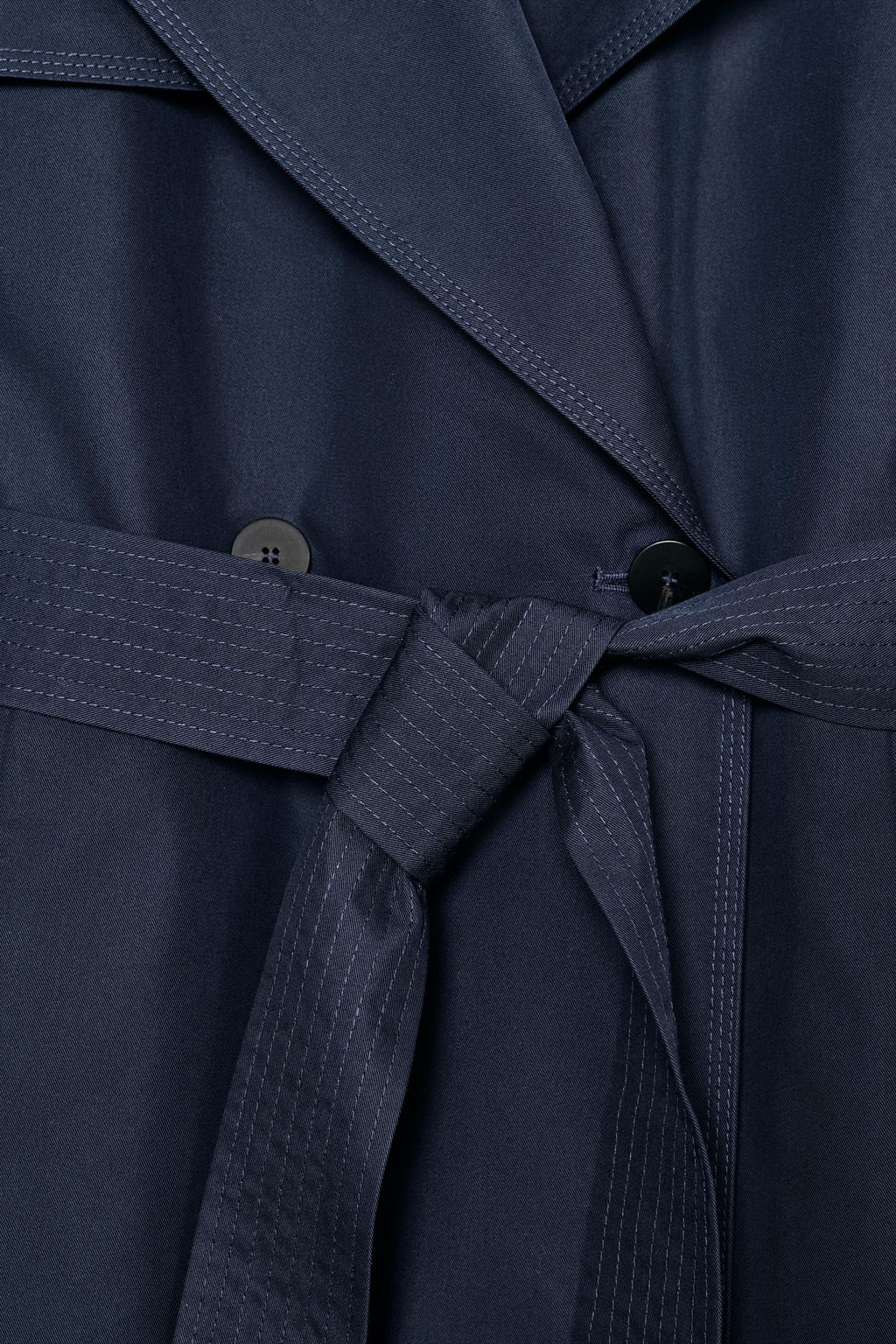 TRENCH OVERSIZE CINTUR?N ZW COLLECTION / Azul - Zara фото 9