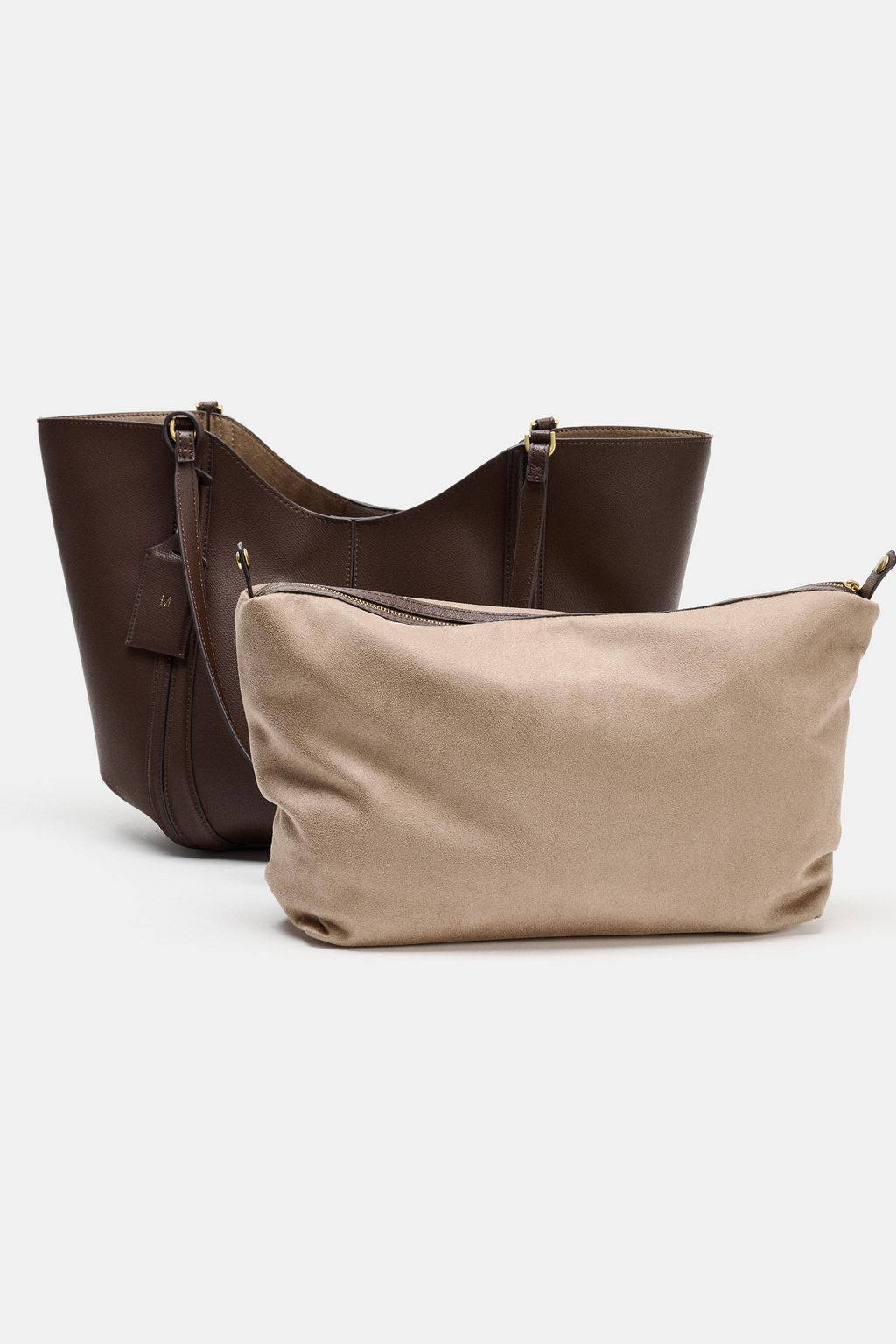 BOLSO MAXI SHOPPER / Marr?n - Zara фото 6