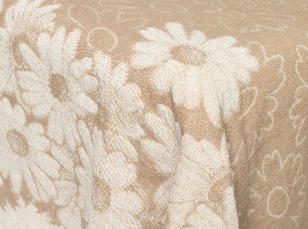 3с109.411ж2 Ромашковый букет (лен3) Плед 208х150 см