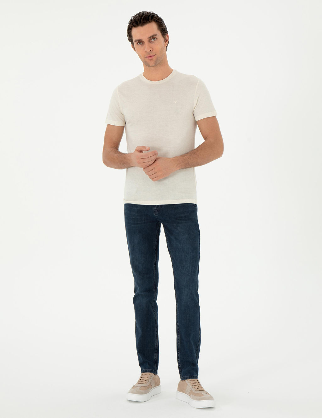 Ekru Slim Fit Ti__rt - Cacharel фото 4