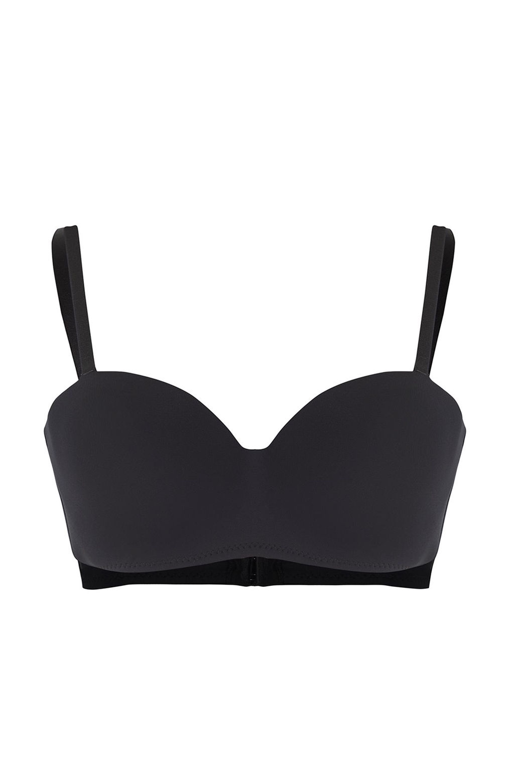 TRENDYOLMILLA Beyaz Micro Cizgili Butun Kap Straplez Orme Sutyen THMSS25SU00037  фото 5