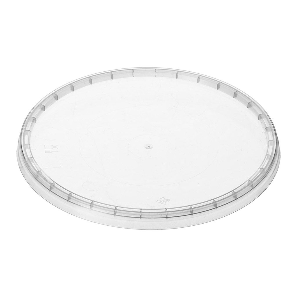 Ведро пластмассовое 1,1л, д10,5см, h12,1см, герметичная крышка, контрольный замок, с ручкой, полипропилен, прозрачный (Россия) - Домашняя мода фото 3