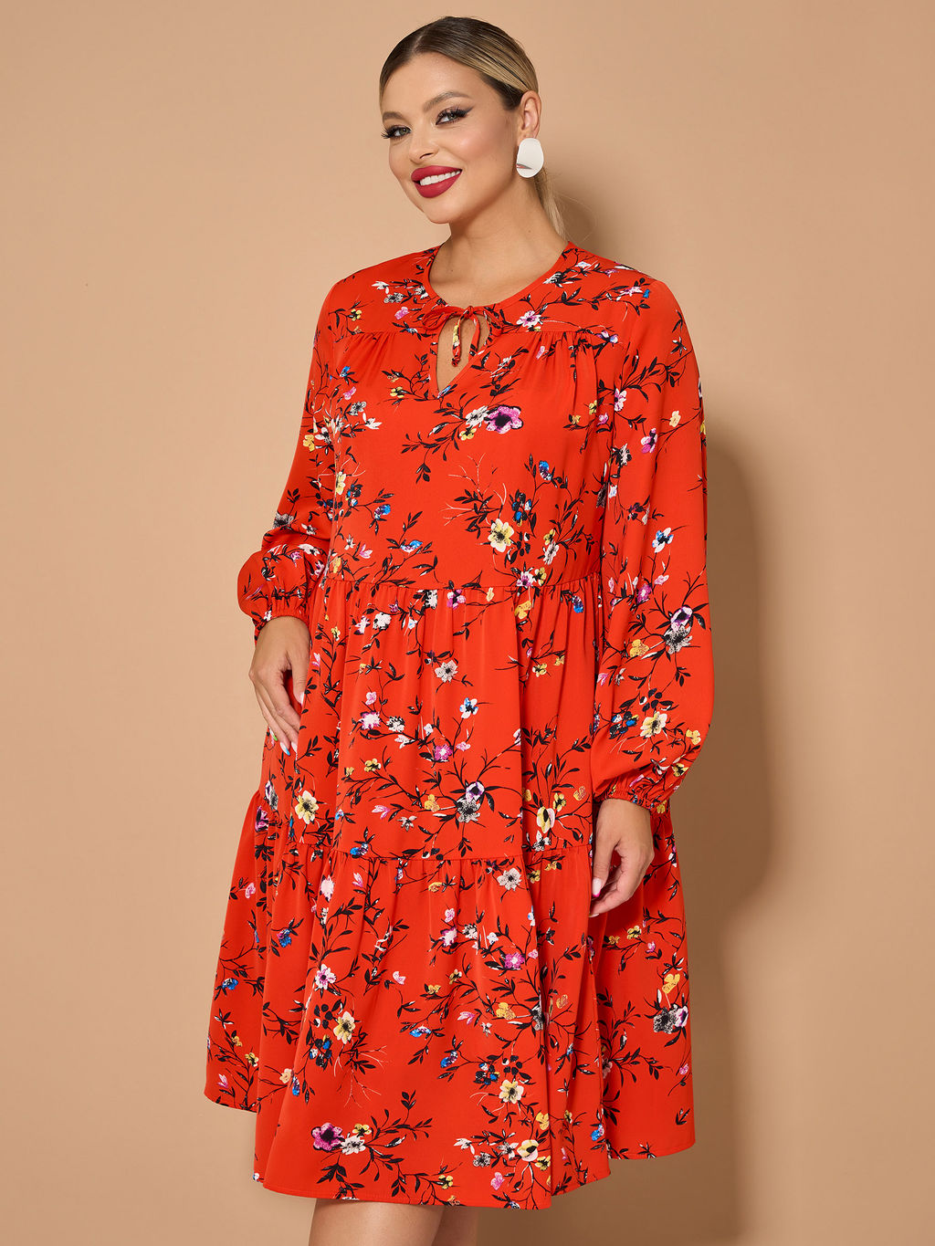 Платье 0060-23 темная фуксия - Dora фото 25