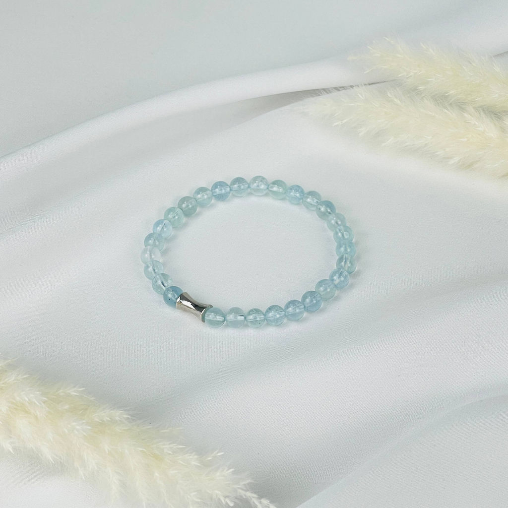 Браслет со вставкой из Аквамарина 18 см - Радуга самоцветов фото 3