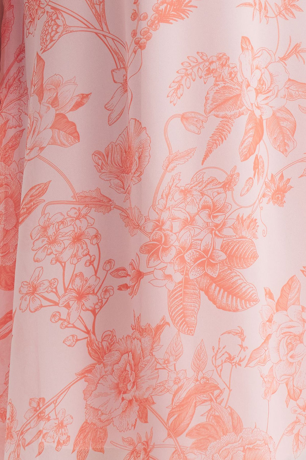 TRENDYOLMILLA Cok Renkli A-Kesim Cicek Desenli Sifon Dokuma S?k Elbise TPRSS25EL00098  фото 4