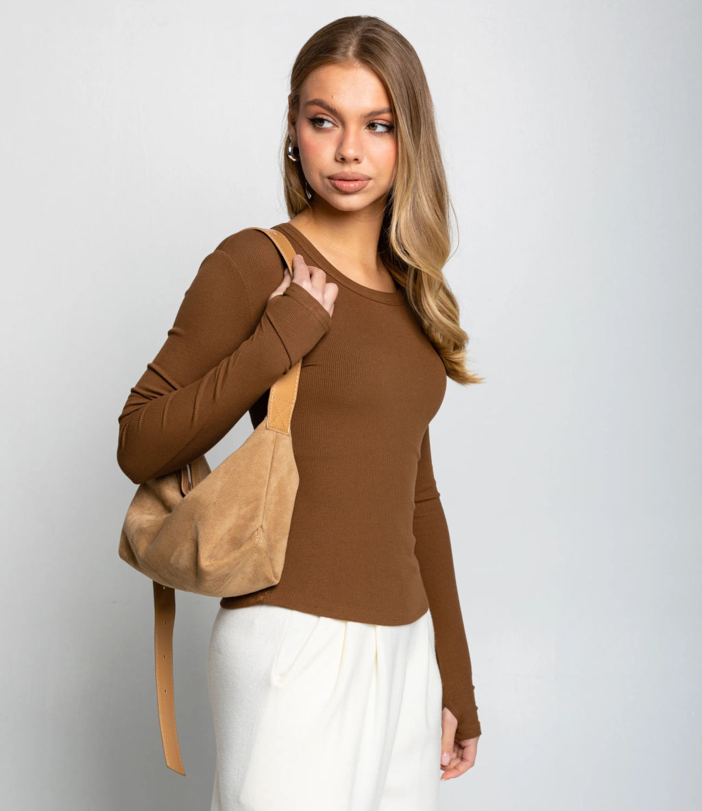 Лонгслив #КТ6889 (1), коричневый - Dommod фото 2