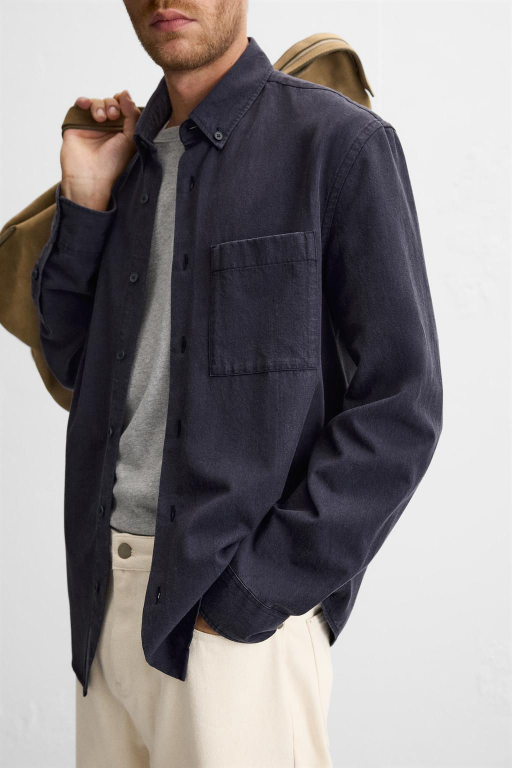 LYOCELL - COTTON SHIRT - Zara фото 30