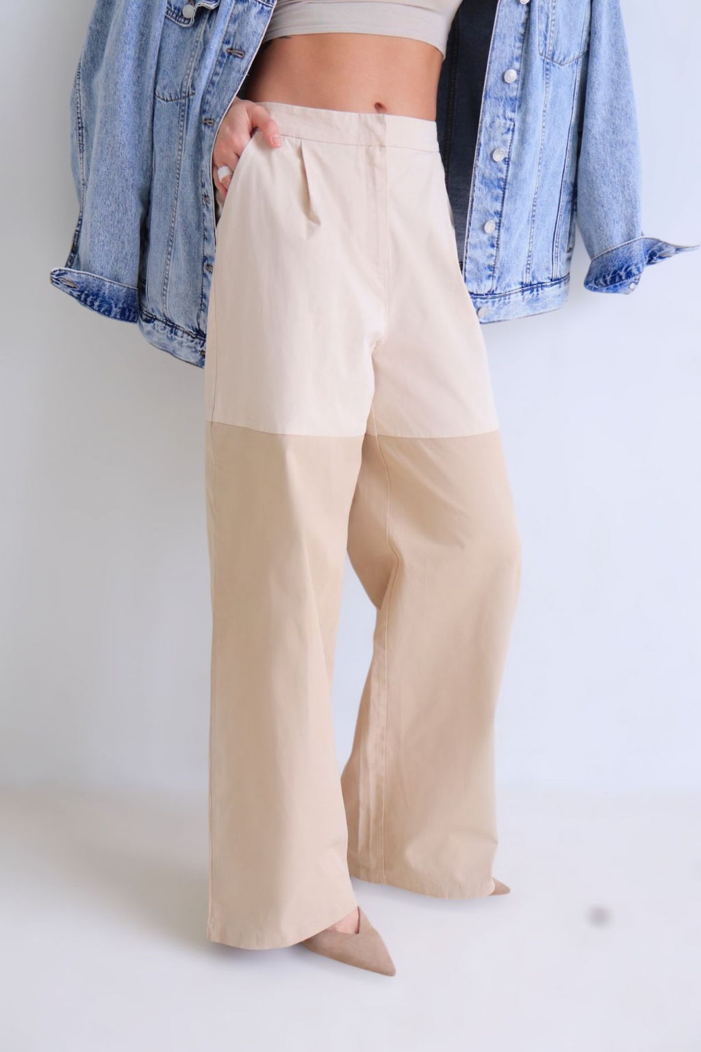 Брюки бежевые - Martichelli фото 35