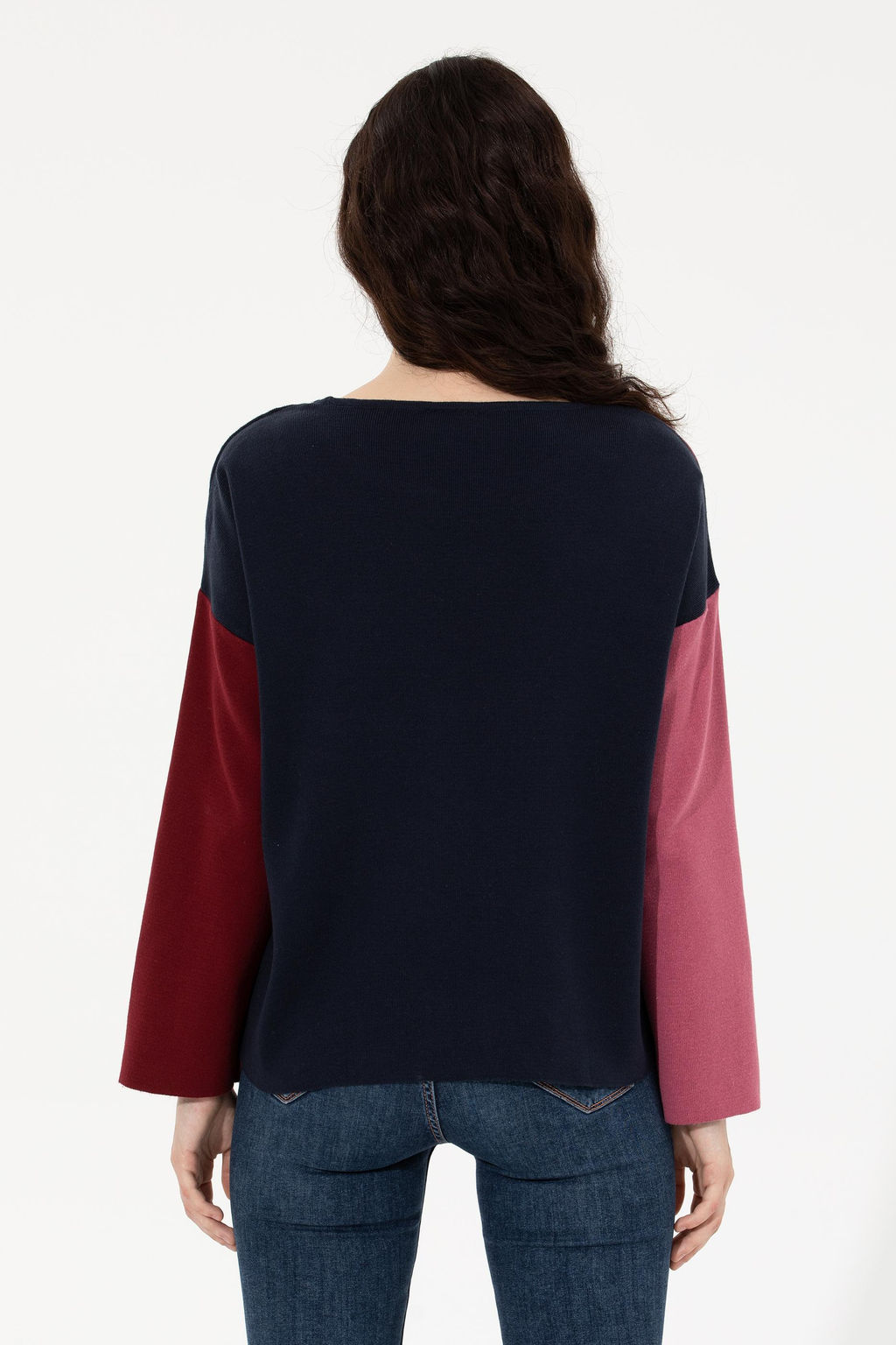 U. S. Polo Assn Женский темно-синий свитер с круглым вырезом - U.s. polo assn фото 5