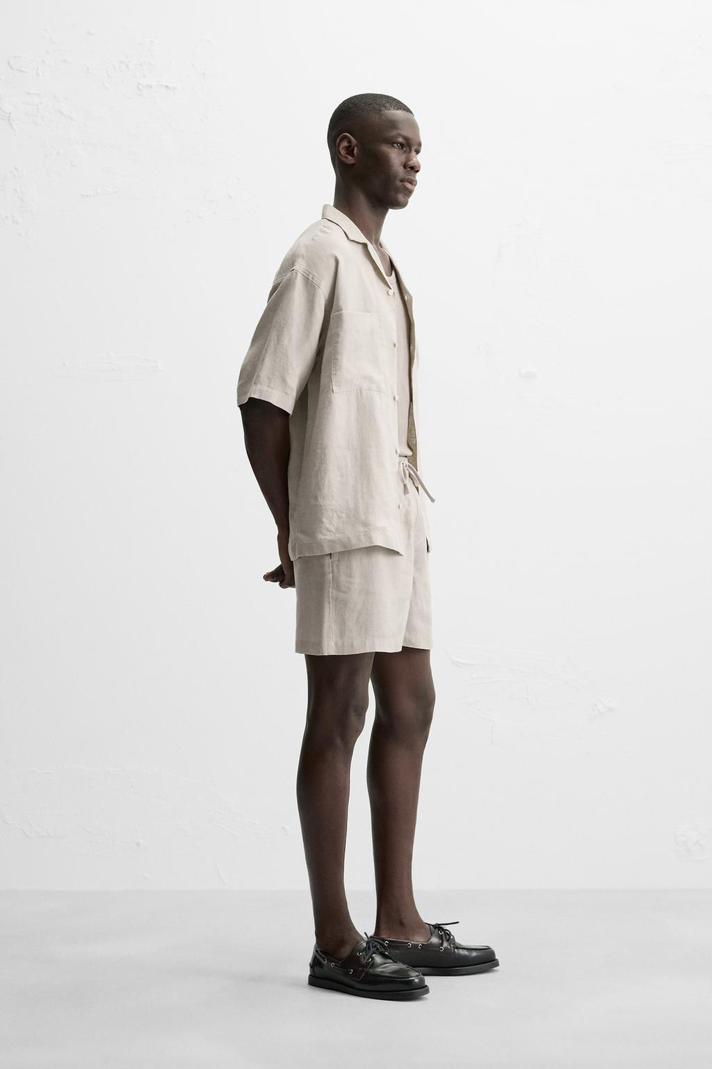 100% LINEN SHIRT - Zara фото 12