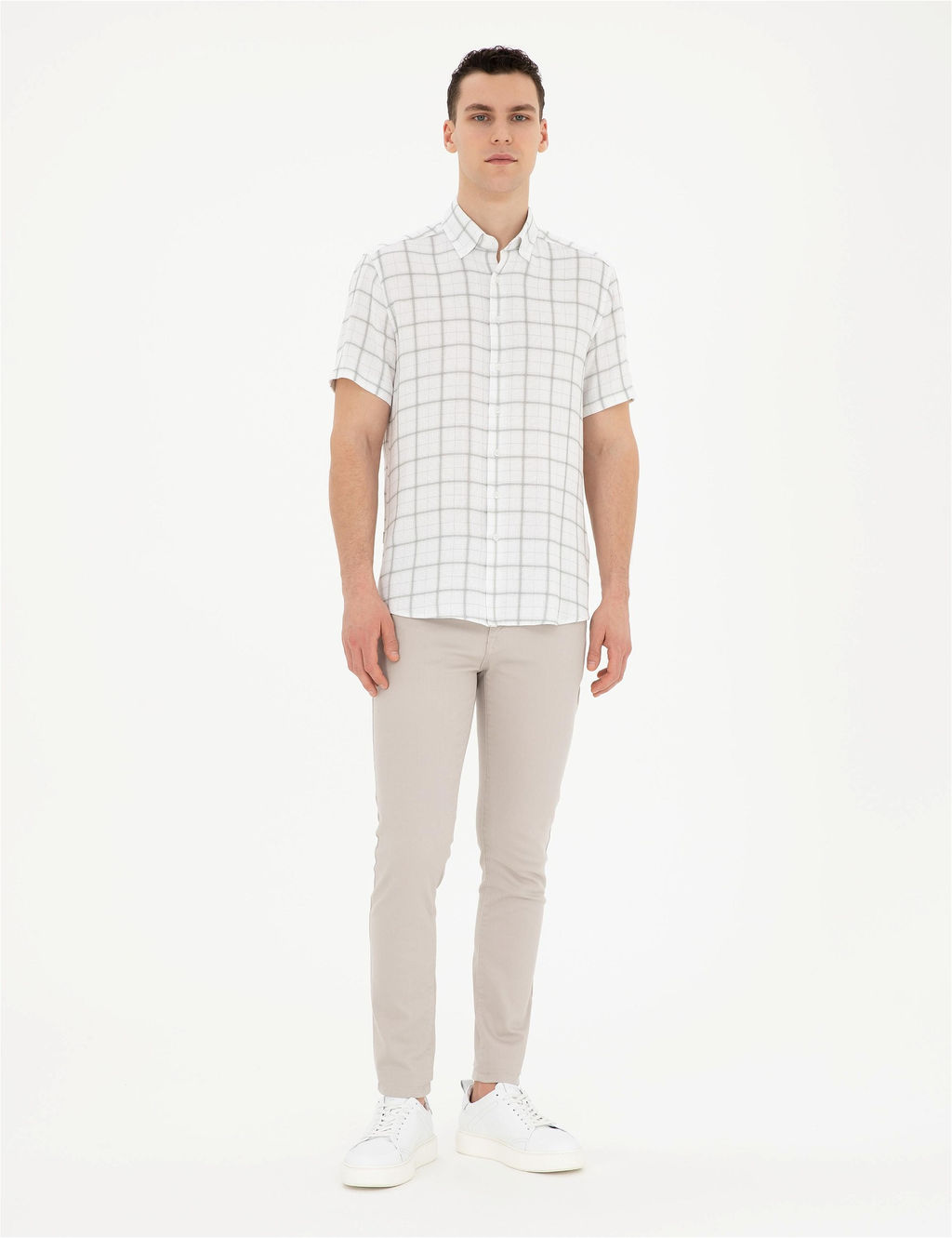 Ye_il Regular Fit K_sa Kollu G_mlek - Pierre cardin фото 4