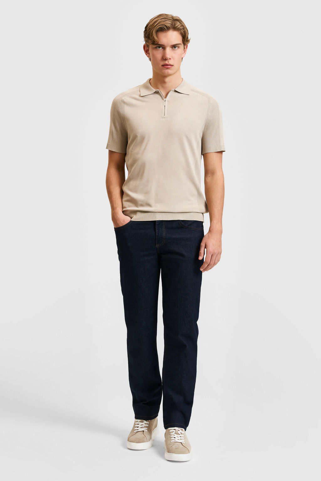 Erkek TaЕ Slim Fit Polo Yaka YarДm FermuarlД TiЕГrt - U.s. polo assn фото 4
