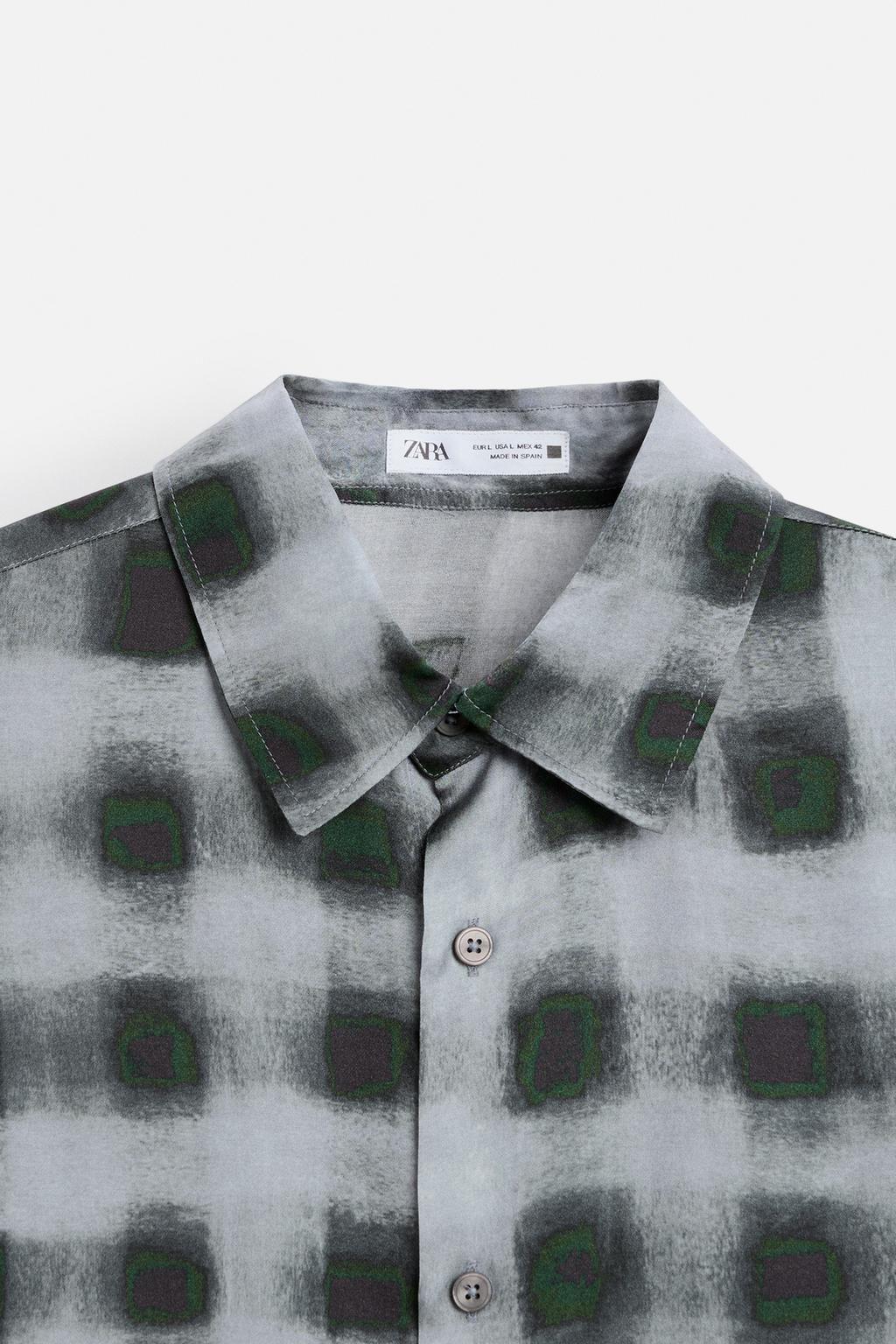 ABSTRACT PRINT SHIRT - Zara фото 9
