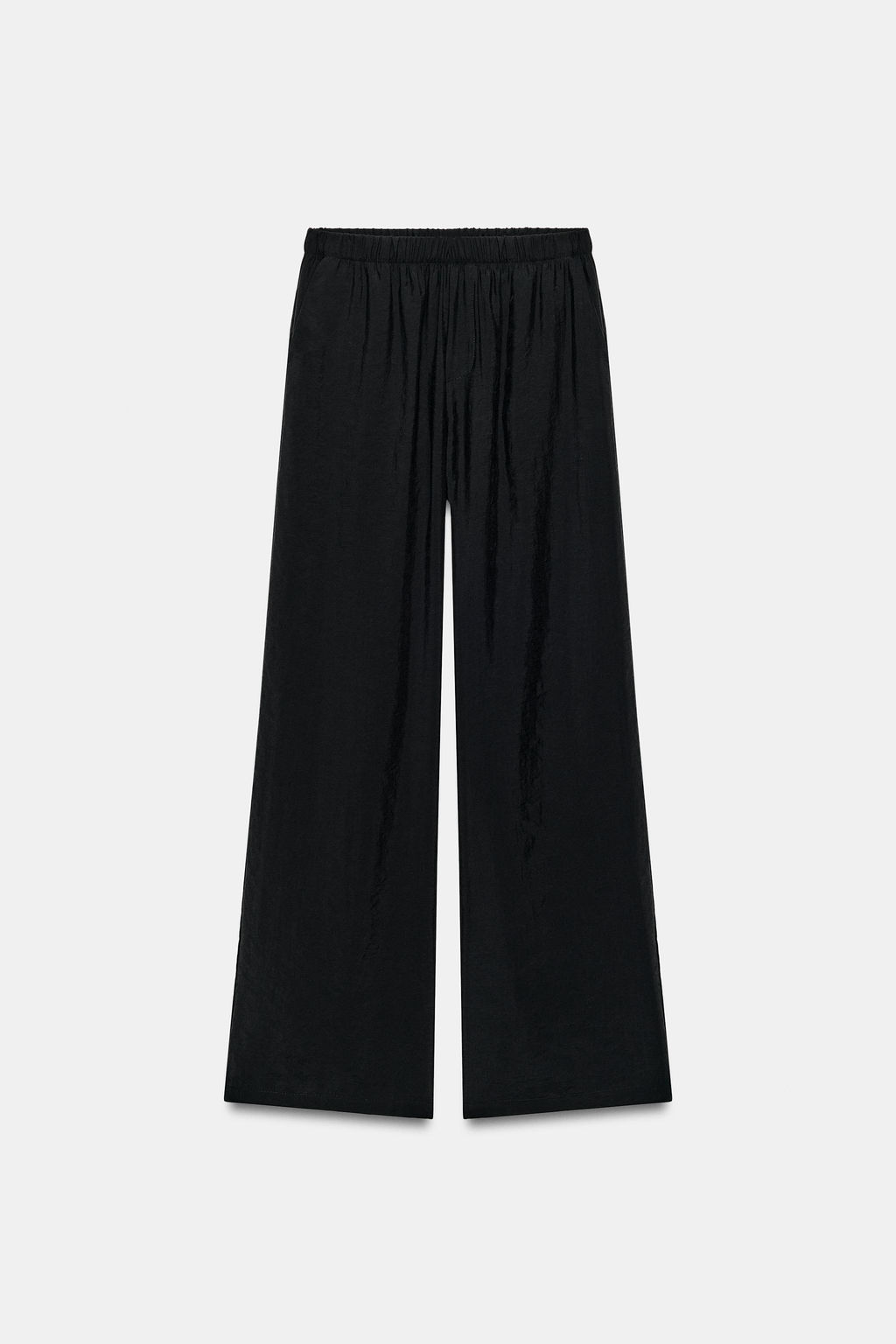 PANTAL?N FLUIDO RAYAS / Negro - Zara фото 7