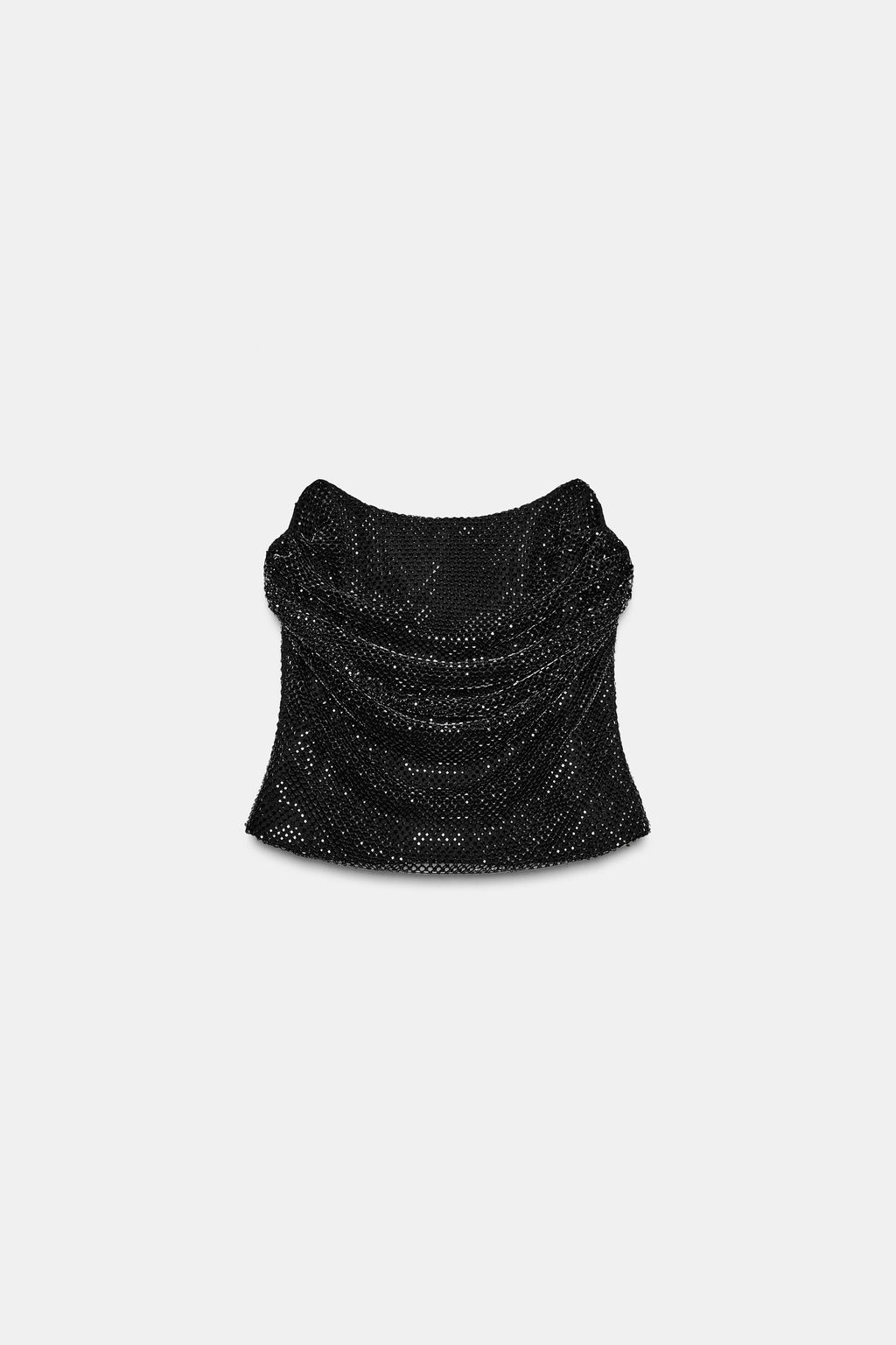 BEADED MESH TOP - Zara фото 7