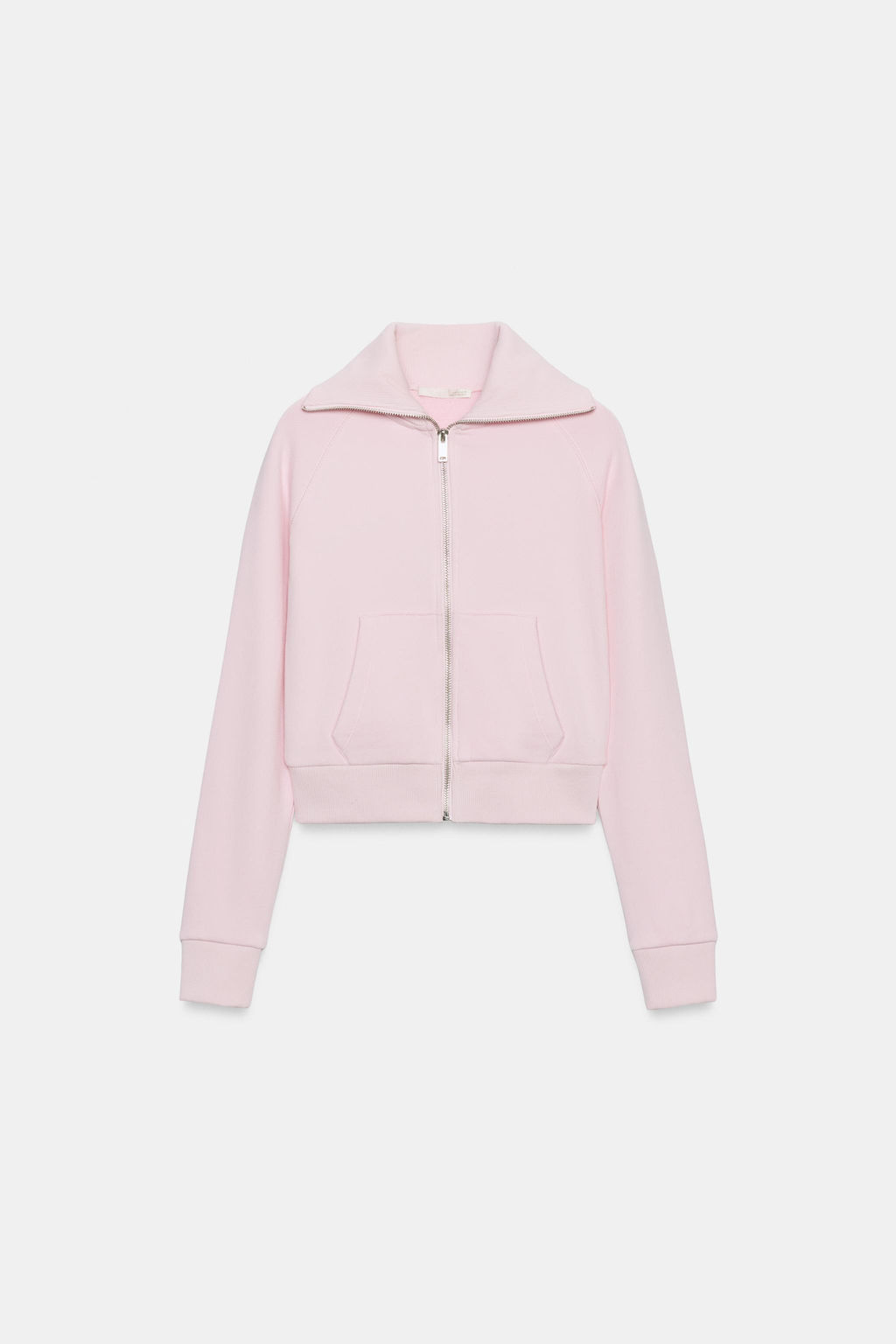 CHAQUETA FELPA CREMALLERA / Rosa pastel - Zara фото 5