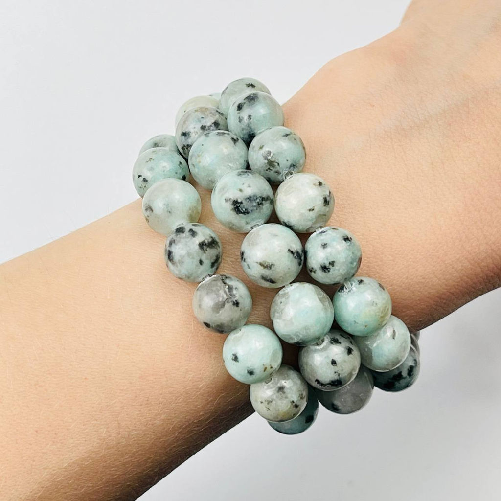 Бусины для украшений из перепелиной Яшмы (35 бусин) - Радуга самоцветов фото 2