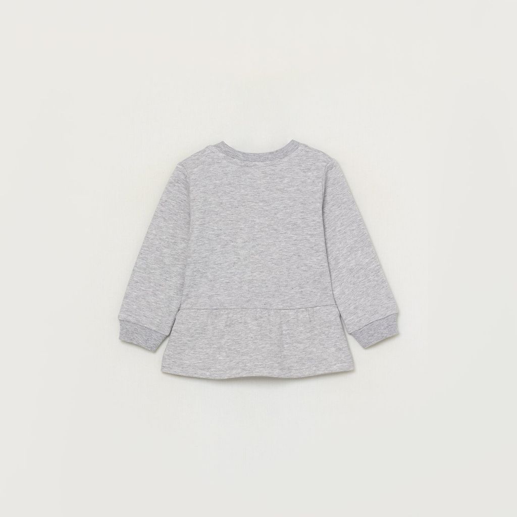 CRB wear/CWNG 62940-11-298 Джемпер для девочки, светло-серый меланж/Ex.Cherubino  фото 4