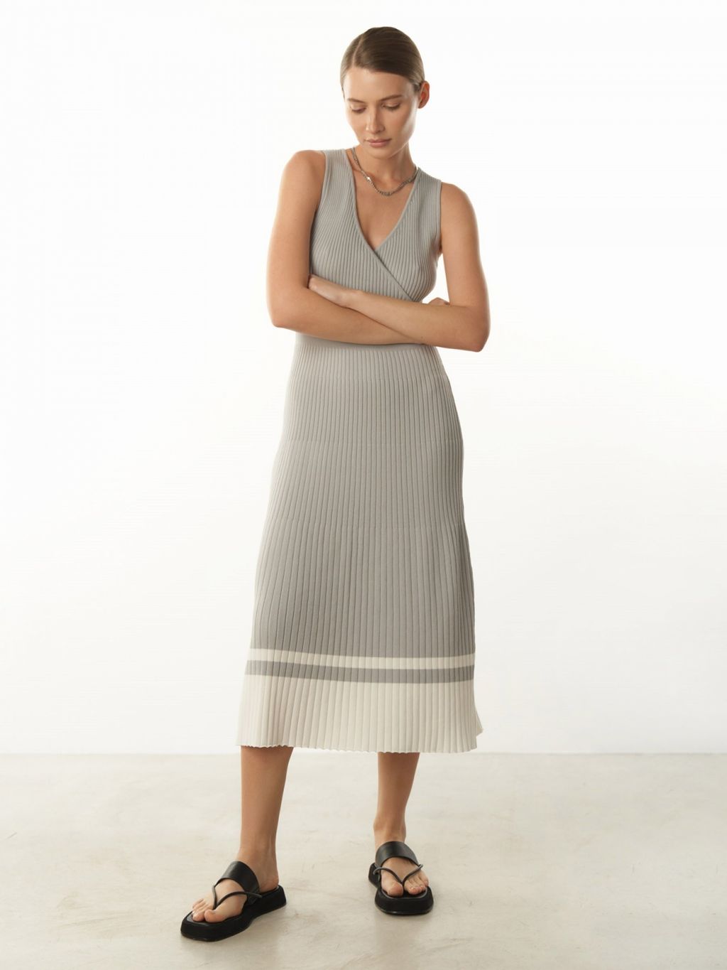 Conso/KDM 230774 - grey/milk Платье женское  фото 8